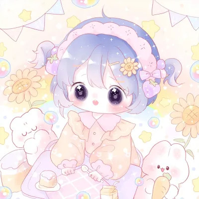 卡通人物可爱少女头像