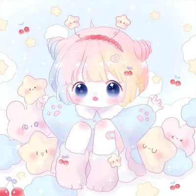卡通人物可爱少女头像