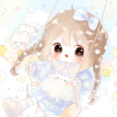 卡通人物可爱少女头像