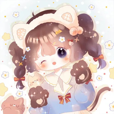卡通人物可爱少女头像