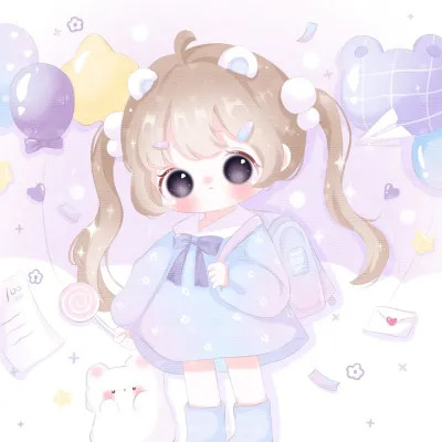 女生q版头像呆萌可爱高清图片