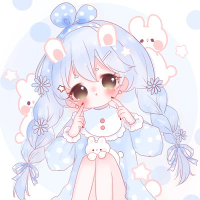 女生q版头像呆萌可爱高清图片