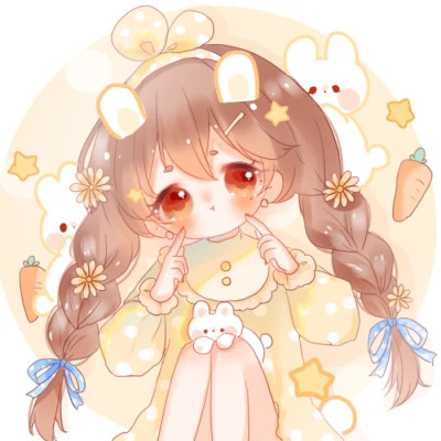 女生q版头像呆萌可爱高清图片