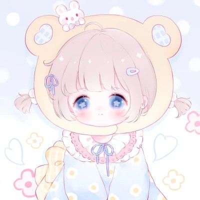 女生q版头像呆萌可爱高清图片