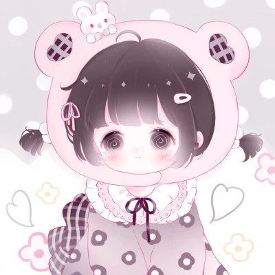 女生q版头像呆萌可爱高清图片