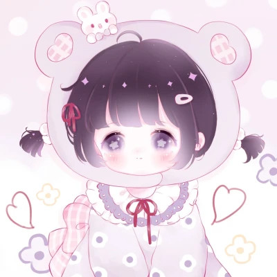 女生q版头像呆萌可爱高清图片