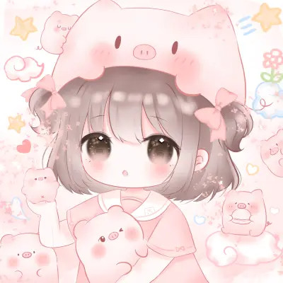 可爱萌Q版女生专属卡通头像