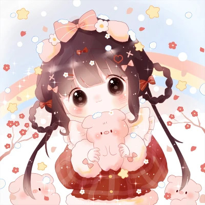 可爱萌Q版女生专属卡通头像