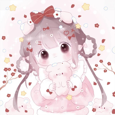 可爱萌Q版女生专属卡通头像