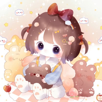 可爱萌Q版女生专属卡通头像