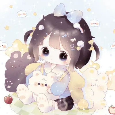 可爱萌Q版女生专属卡通头像
