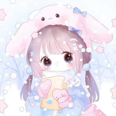 可爱萌Q版女生专属卡通头像