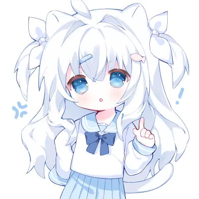 漫画小女孩图片可爱呆萌头像