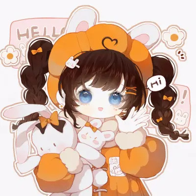 漫画小女孩图片可爱呆萌头像