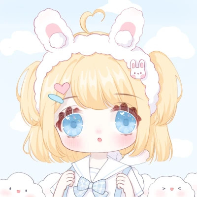 漫画小女孩图片可爱呆萌头像