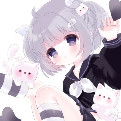 漫画小女孩图片可爱呆萌头像
