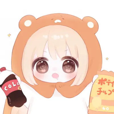 可爱卡通头像女生呆萌q版简单