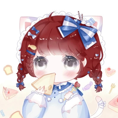 可爱女生头像卡通呆萌q版