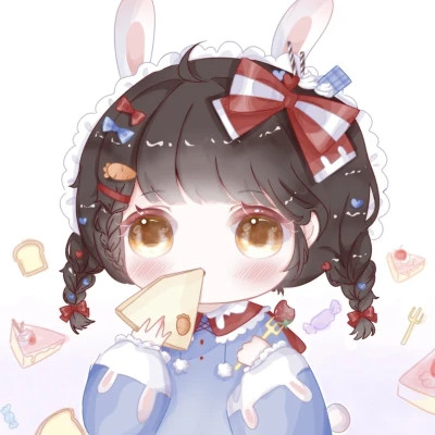 可爱女生头像卡通呆萌q版