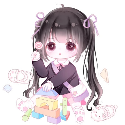 可爱女生头像卡通呆萌q版