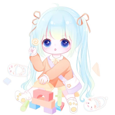可爱女生头像卡通呆萌q版