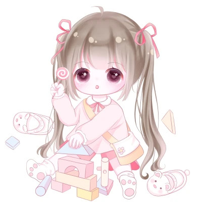可爱女生头像卡通呆萌q版