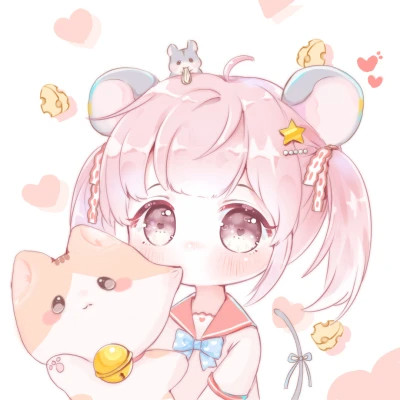 可爱女生头像卡通呆萌q版