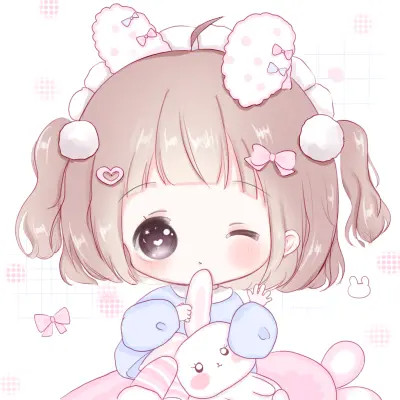 可爱女生头像卡通呆萌q版