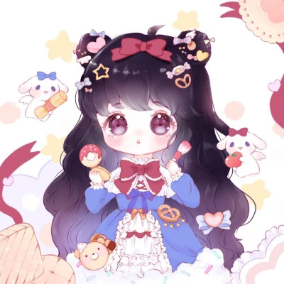 可爱女生头像卡通呆萌q版
