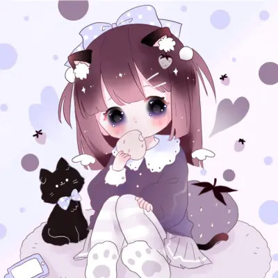 可爱女生头像卡通呆萌q版