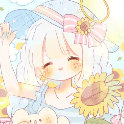 可爱女生头像卡通呆萌q版