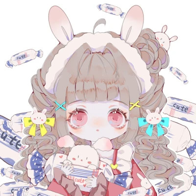 可爱女生头像卡通呆萌q版