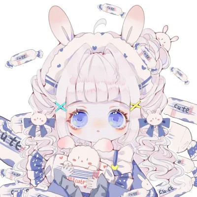 可爱女生头像卡通呆萌q版
