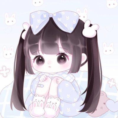 可爱女生头像卡通呆萌q版