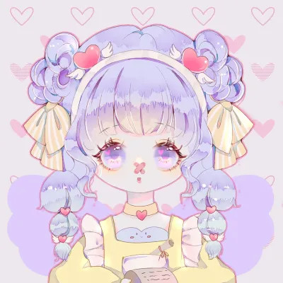 可爱女生头像卡通呆萌q版