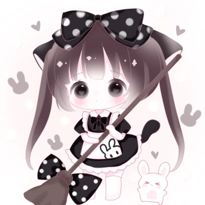 可爱的卡通头像女生呆萌