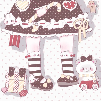 可爱的卡通头像女生呆萌