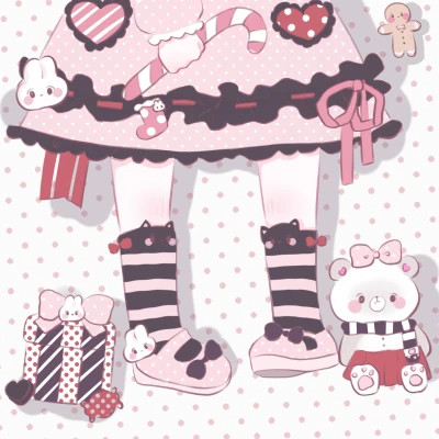 可爱的卡通头像女生呆萌