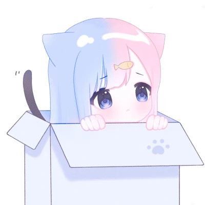 可爱的卡通头像女生呆萌