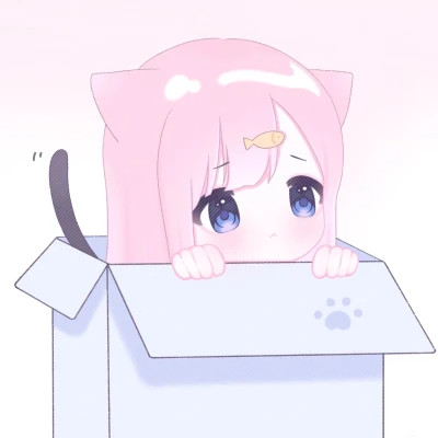 可爱的卡通头像女生呆萌