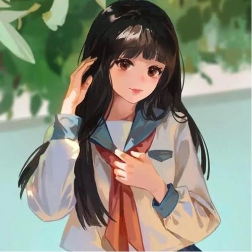 青春校园风清纯女生头像图片