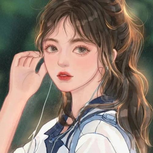 青春校园风清纯女生头像图片