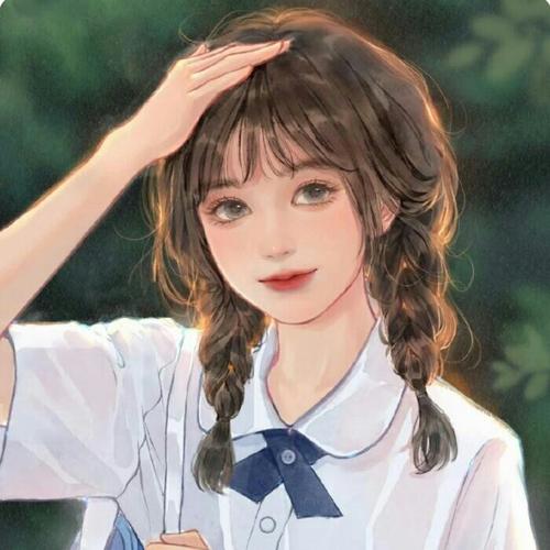 青春校园风清纯女生头像图片