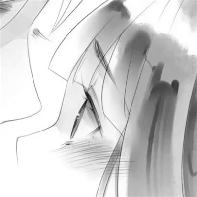 古风情侣头像黑白侠客高清图片