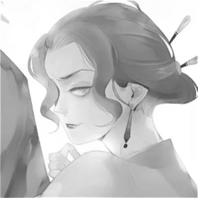 古风情侣头像黑白侠客高清图片