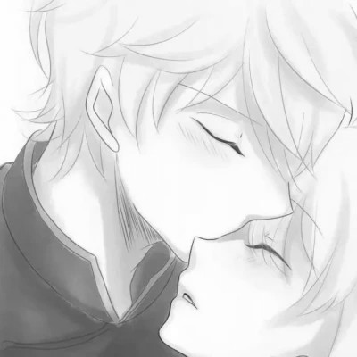 古风情侣头像黑白侠客高清图片