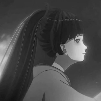 古风情侣头像黑白侠客高清图片