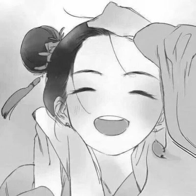 古风情侣头像黑白侠客高清图片