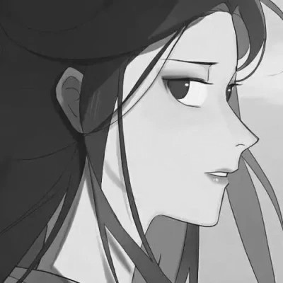 古风情侣头像黑白侠客高清图片