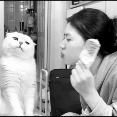 微信黑白头像专用女真人